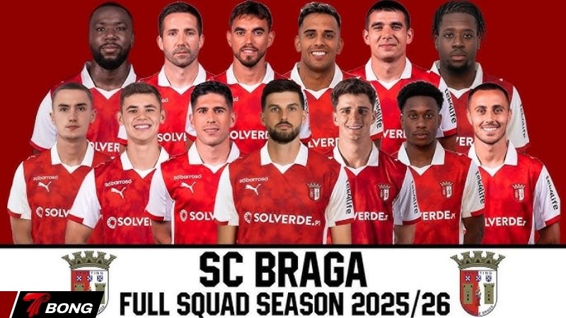 Đội hình hiện tại của Sporting Braga